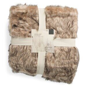 Aspen Home Faux Fur Mink Blanket